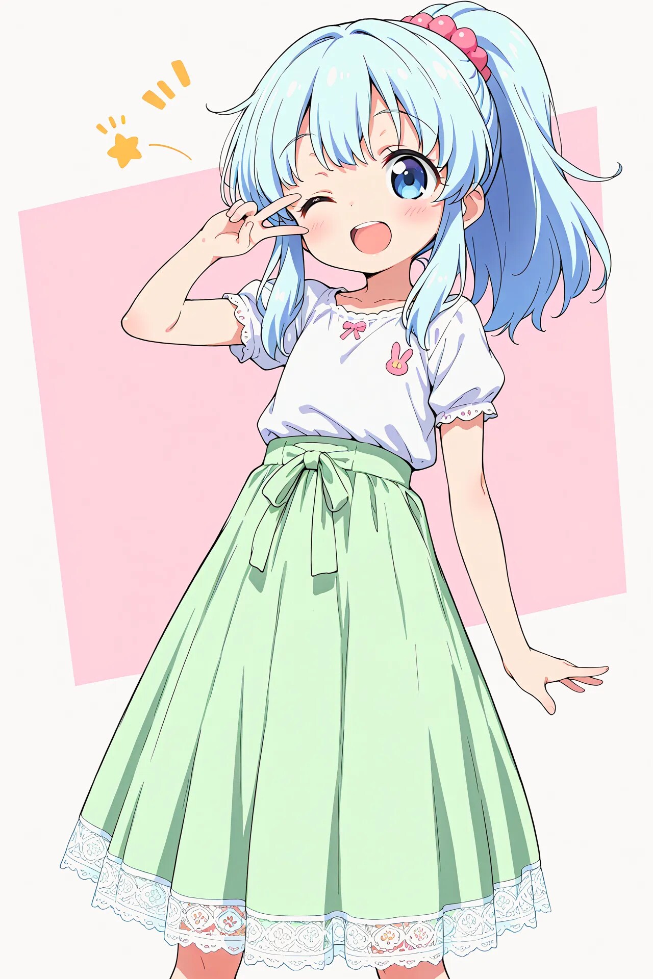 はっぴーピース✌️ 2026.8.21 あおいちゃん | の人気AIイラスト・グラビア
