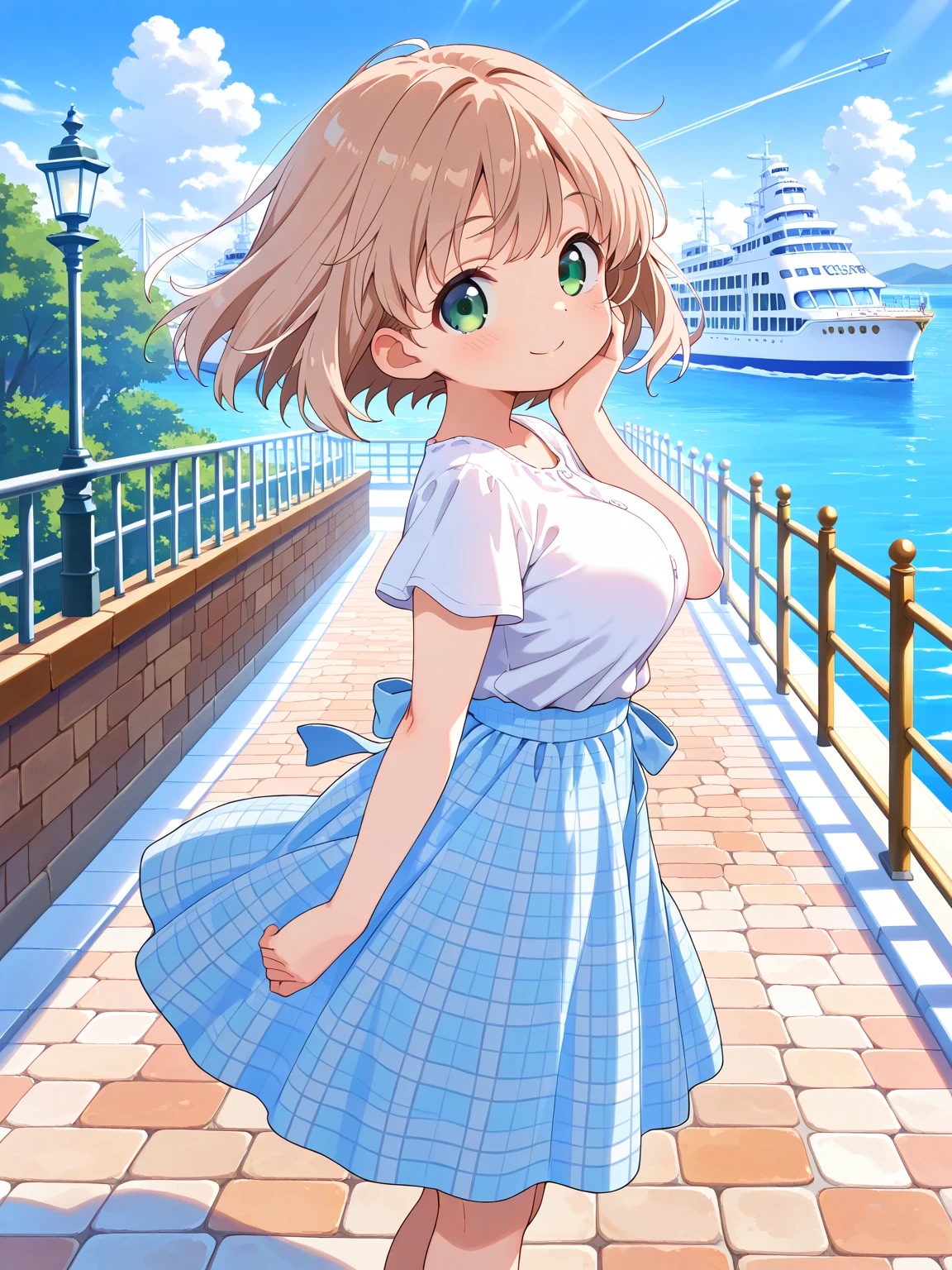こはるちゃんと港エリア | の人気AIイラスト・グラビア