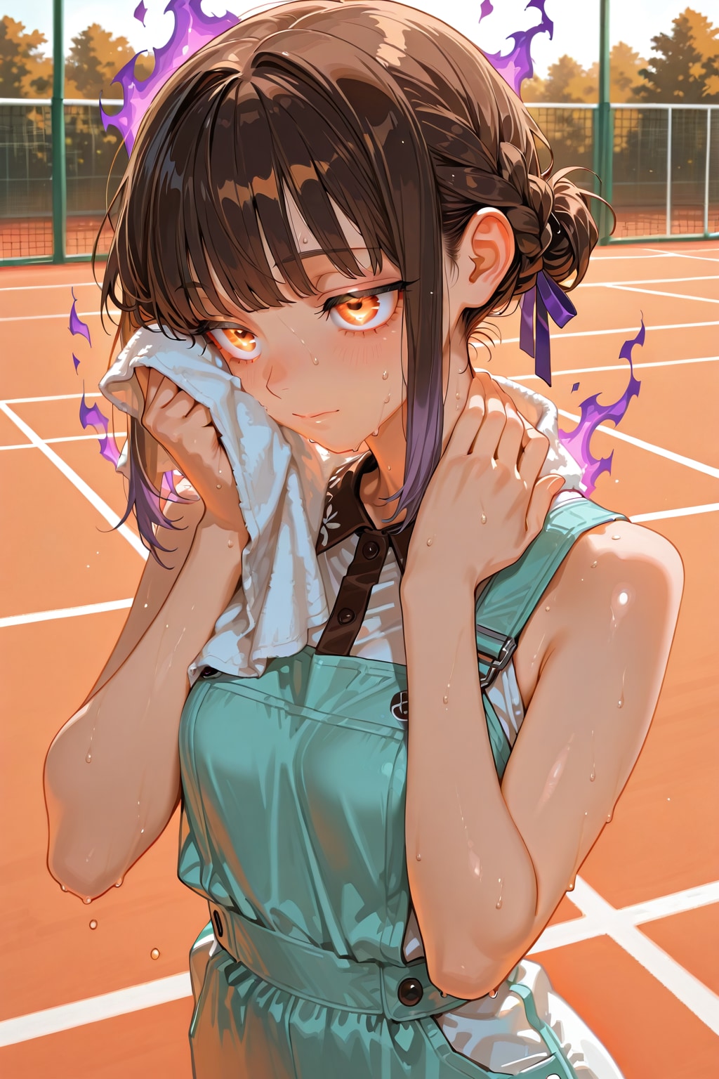 テニスコートの熱 | の人気AIイラスト・グラビア