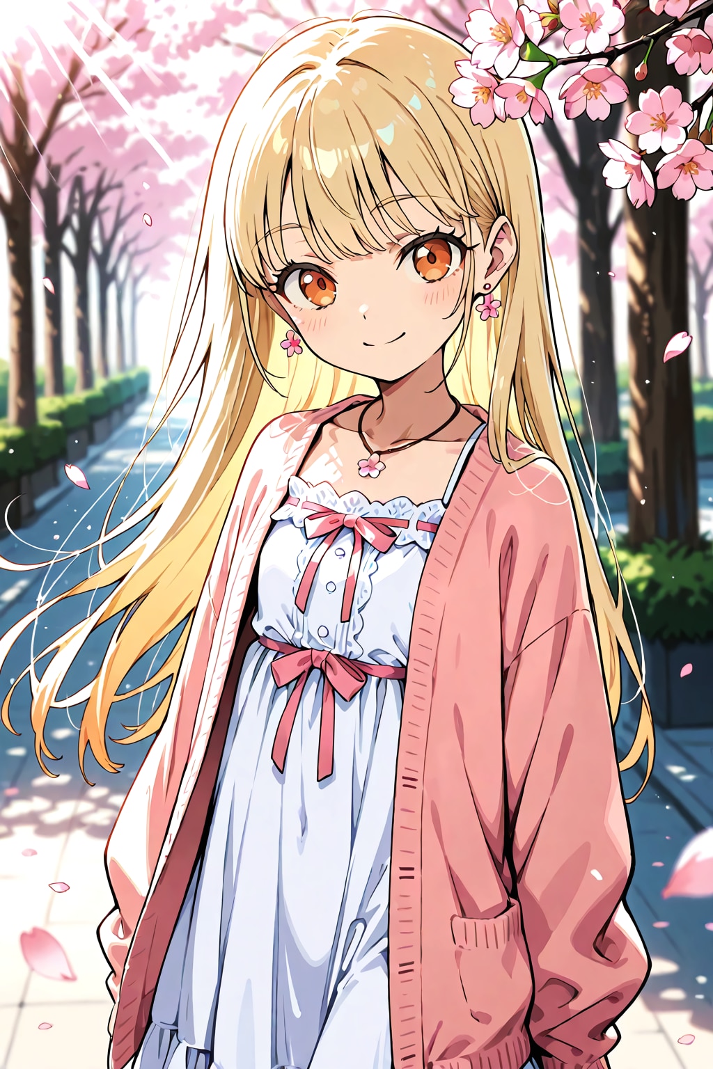 桜並木の迷子センター