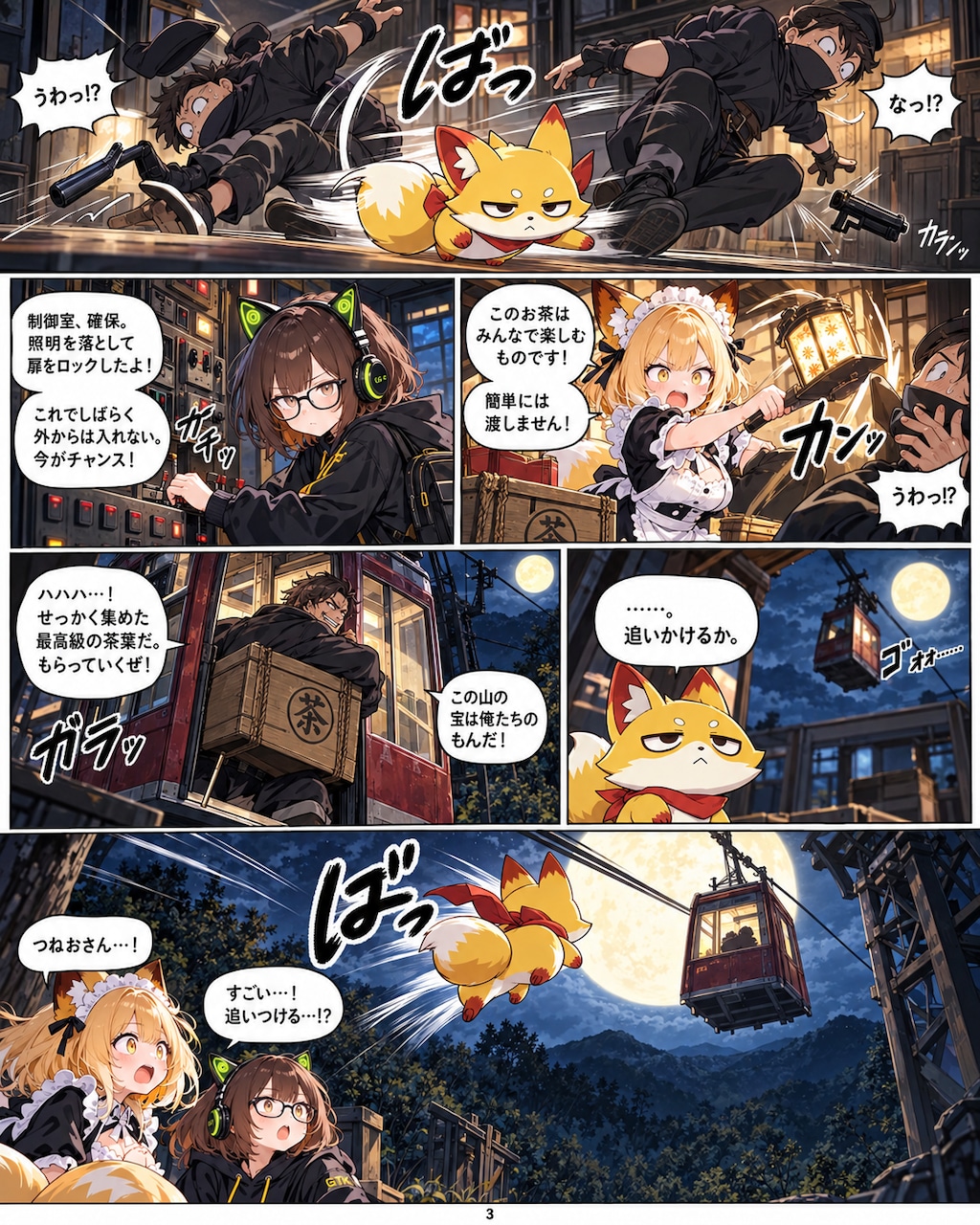 月夜のお茶会