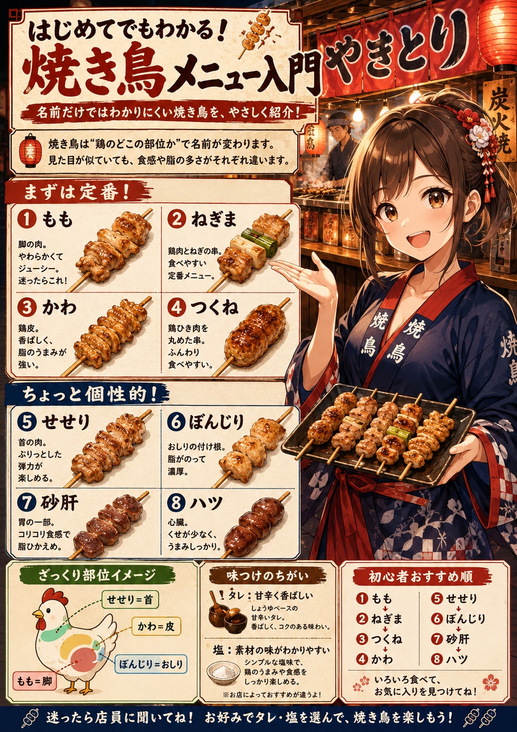 焼き鳥メニュー入門