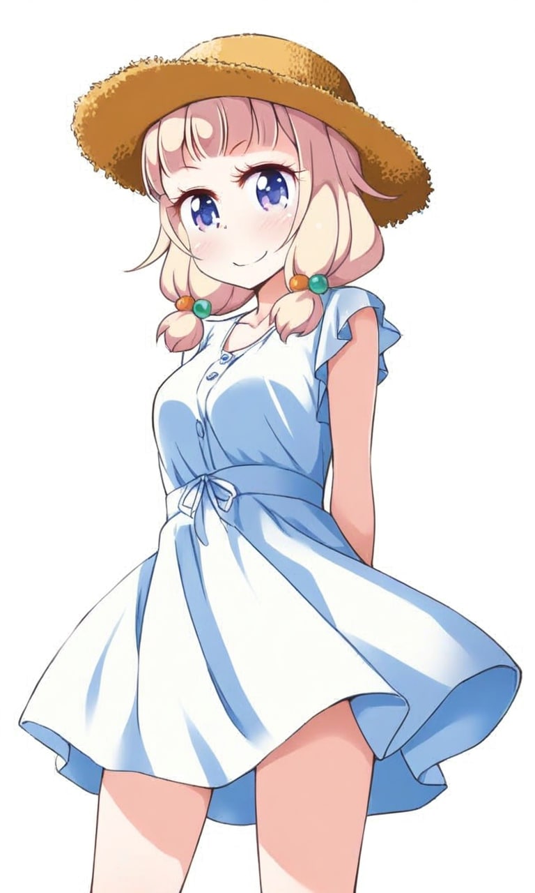 桜ねね 麦わら帽子とワンピース