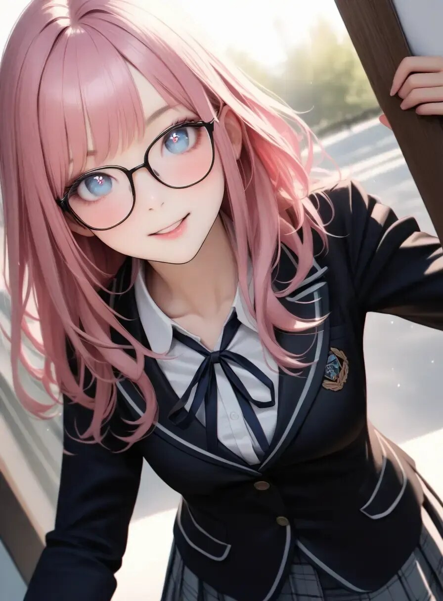 ピンク髪ブレザー | の人気AIイラスト・グラビア