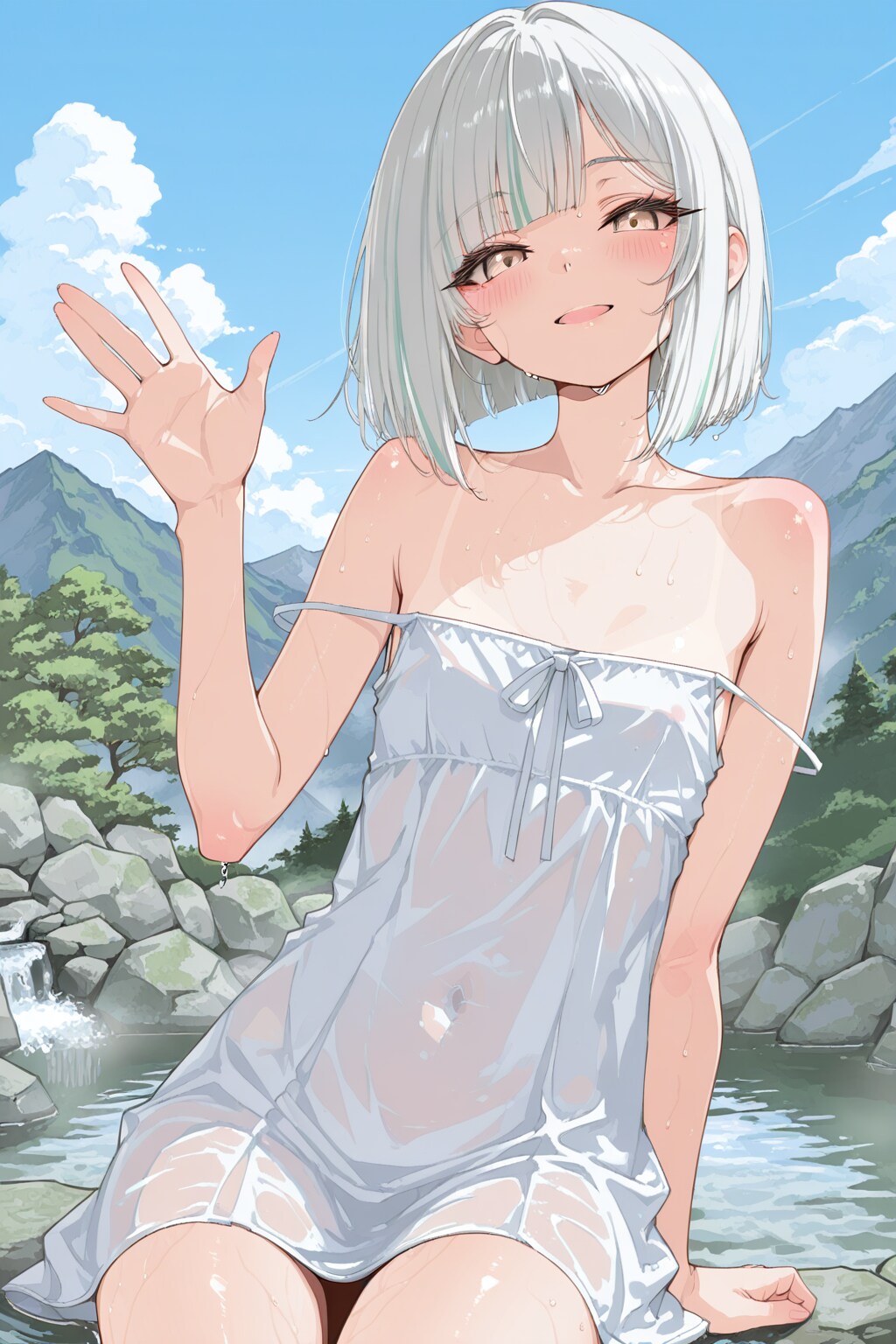 川遊び～