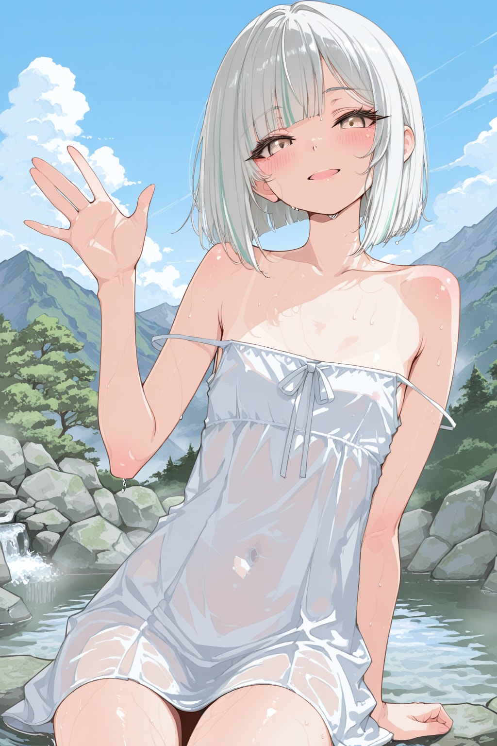 川遊び～