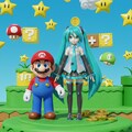 スーパーマリオと初音ミク 4枚目