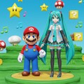 スーパーマリオと初音ミク 3枚目