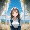 窓辺の少女 2枚目