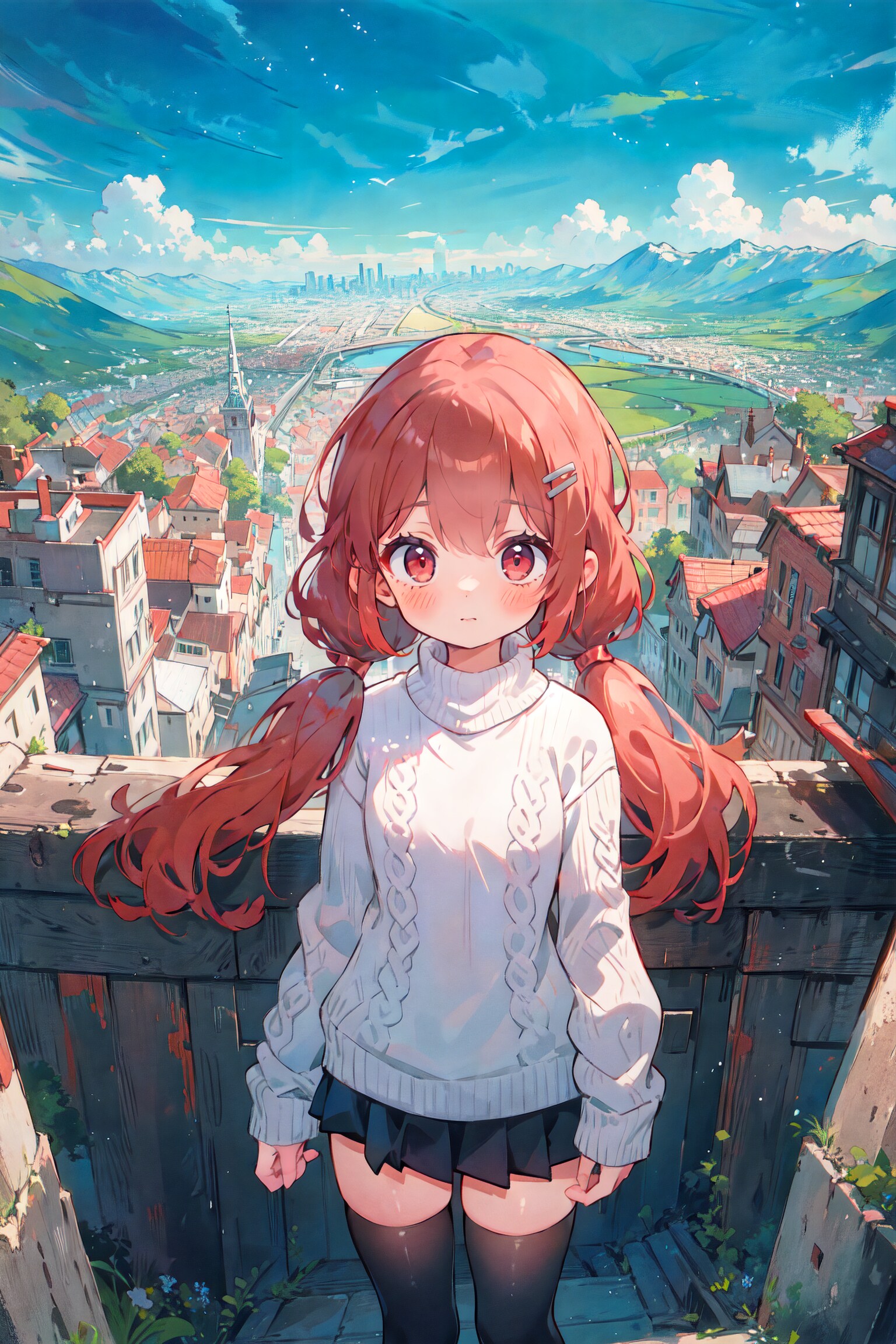 おさげのツインテちゃん