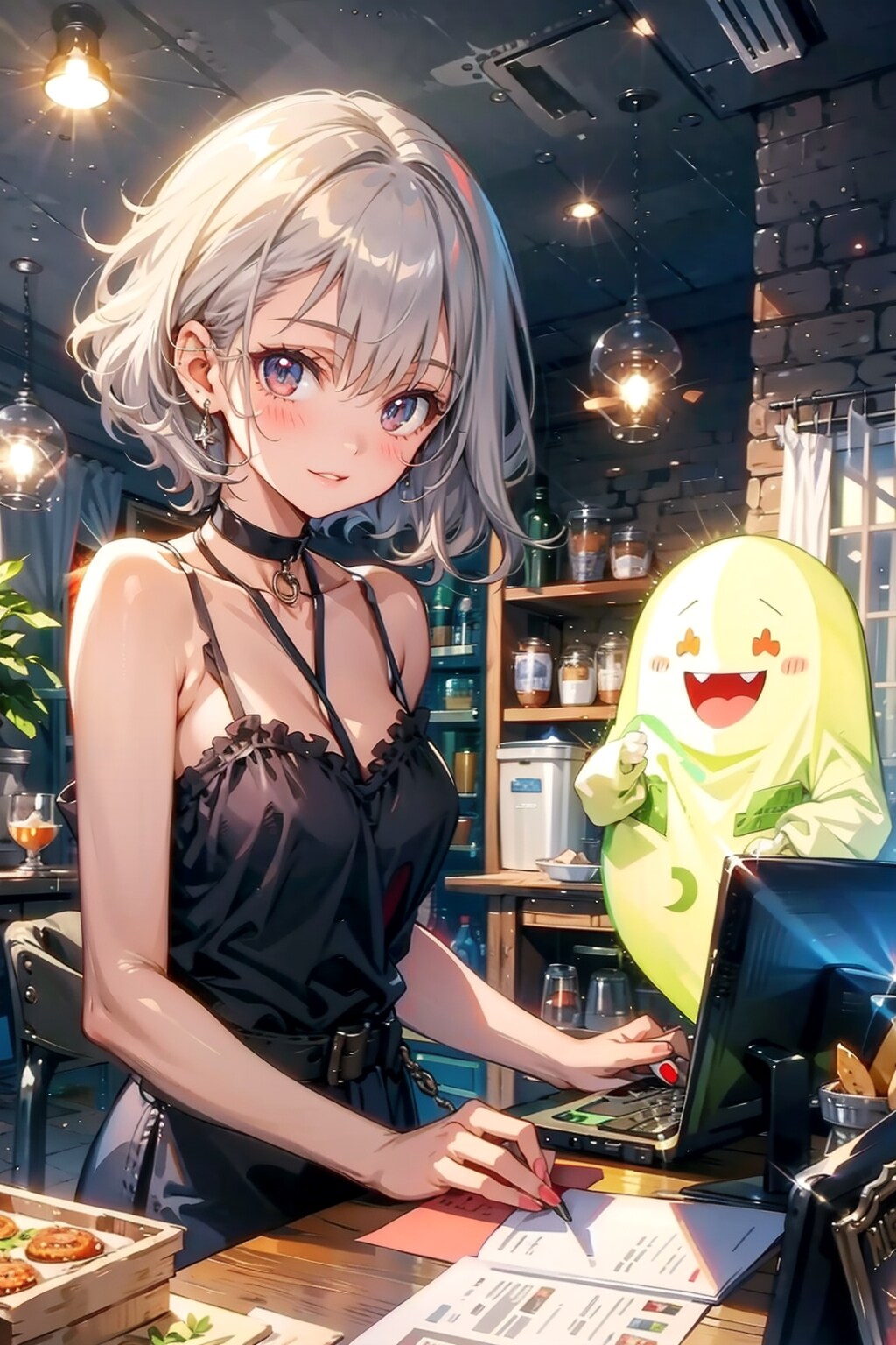 幽霊店員 | の人気AIイラスト・グラビア