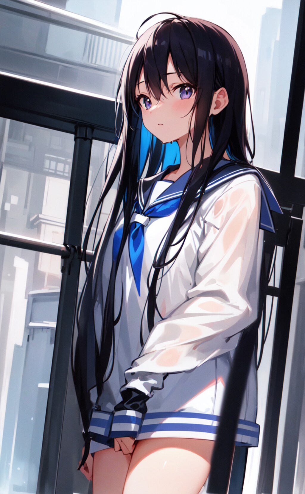 都会の雨