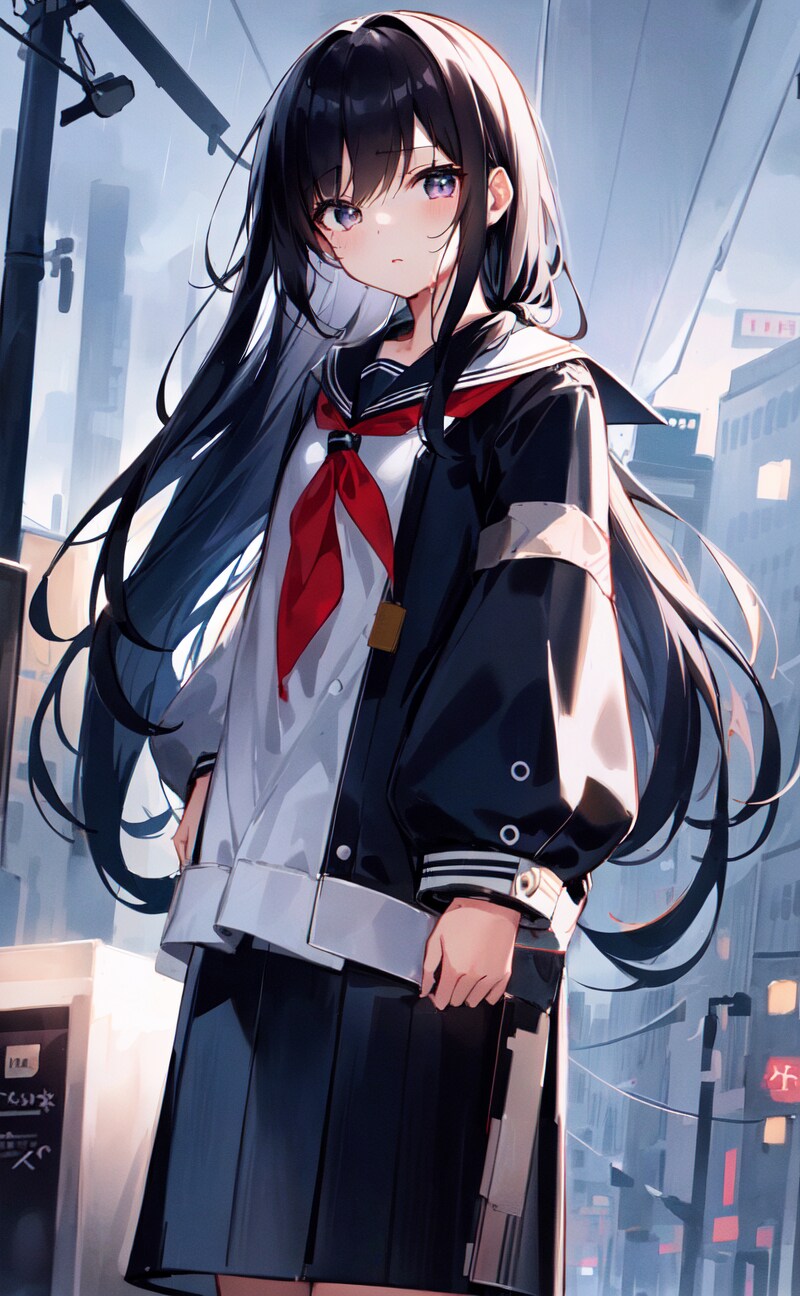 都会の雨
