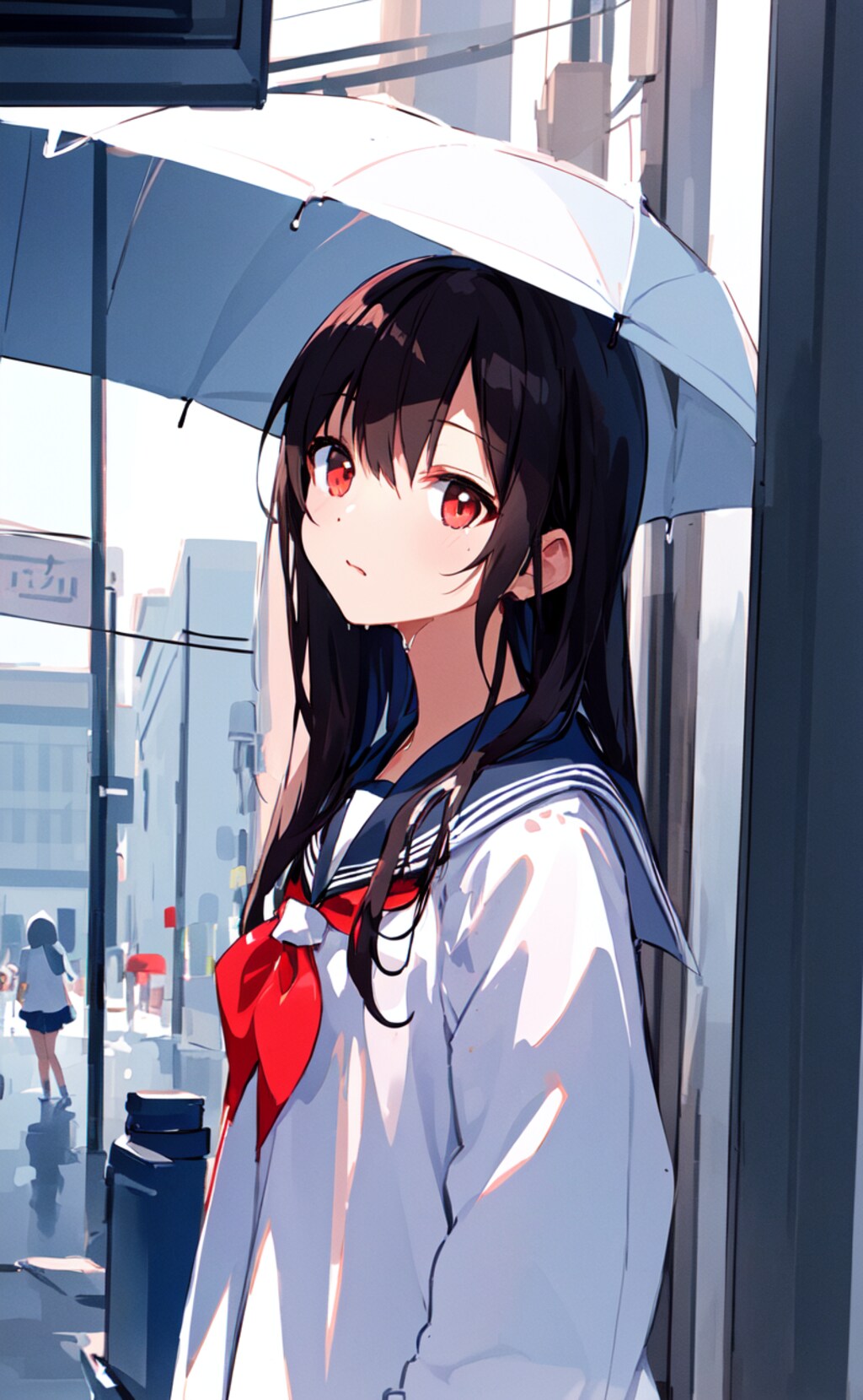 都会の雨