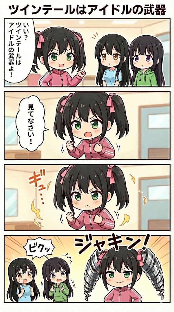 ツインテールはアイドルの武器