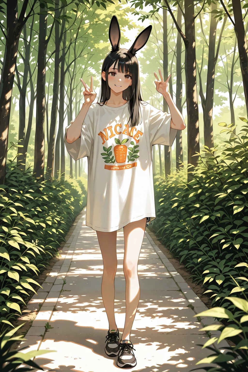 森の中のうさぎ | の人気AIイラスト・グラビア
