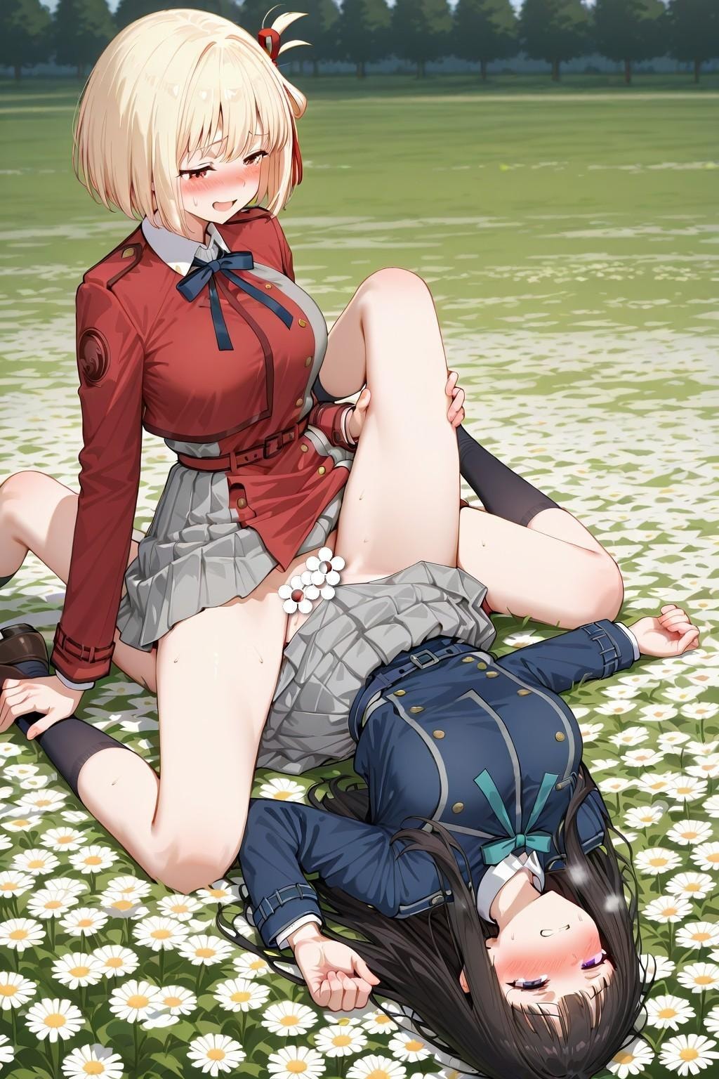 花園の二人629