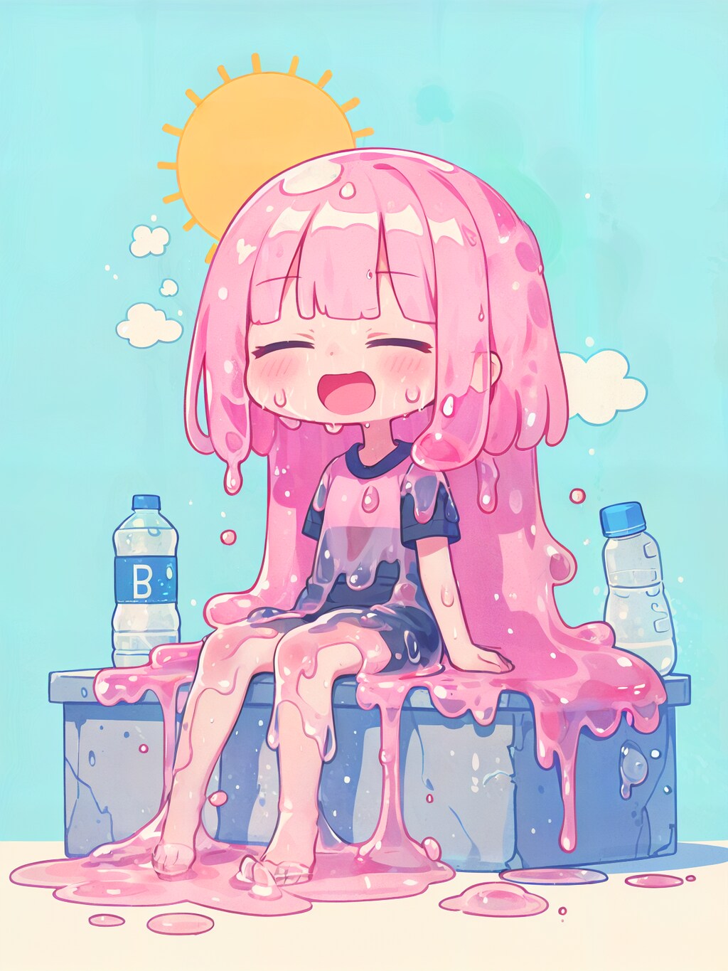 暑くて溶けちゃう
