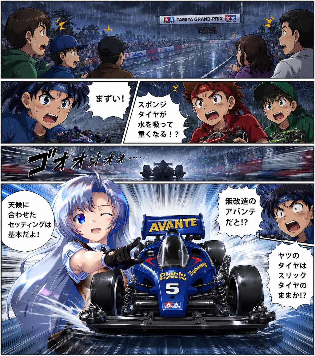 雨は時にホビーの味方
