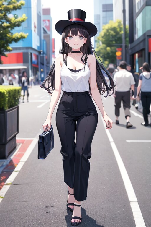 かっこかわいいダンサー白鳥英美梨　銀座を歩く