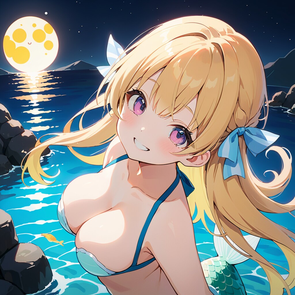 久しぶりに海辺であった人魚さん