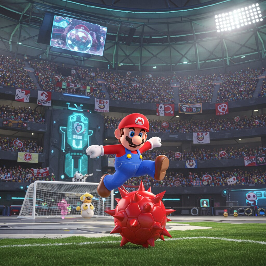 ［がぞうあげます］サッカーマリオ