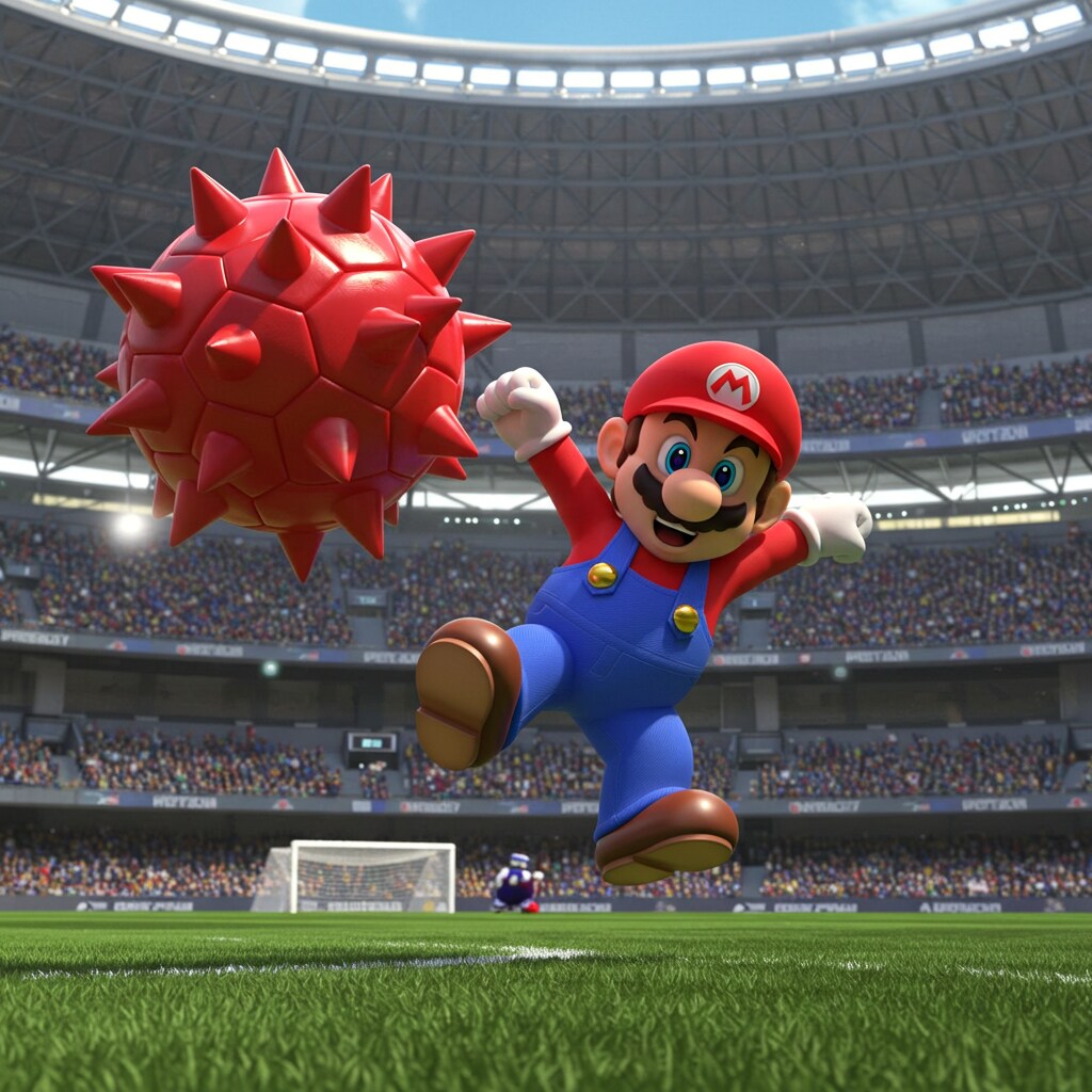 ［がぞうあげます］サッカーマリオ