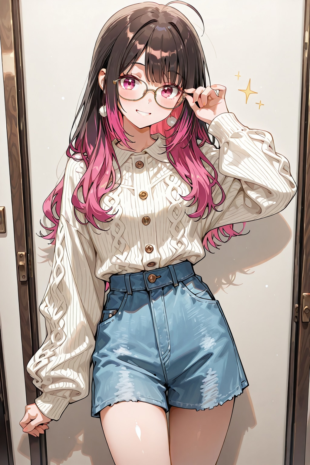 メガネ美少女