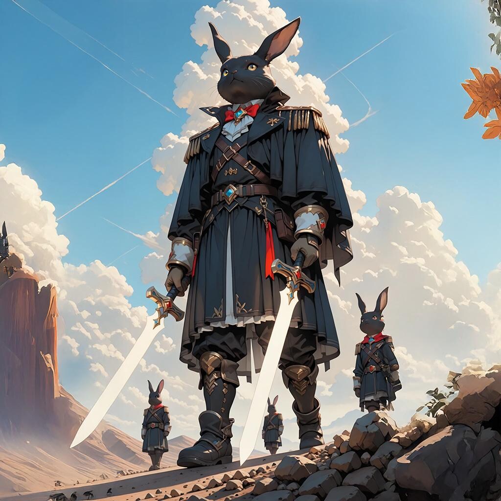 『ウサギ騎士団前へ！』