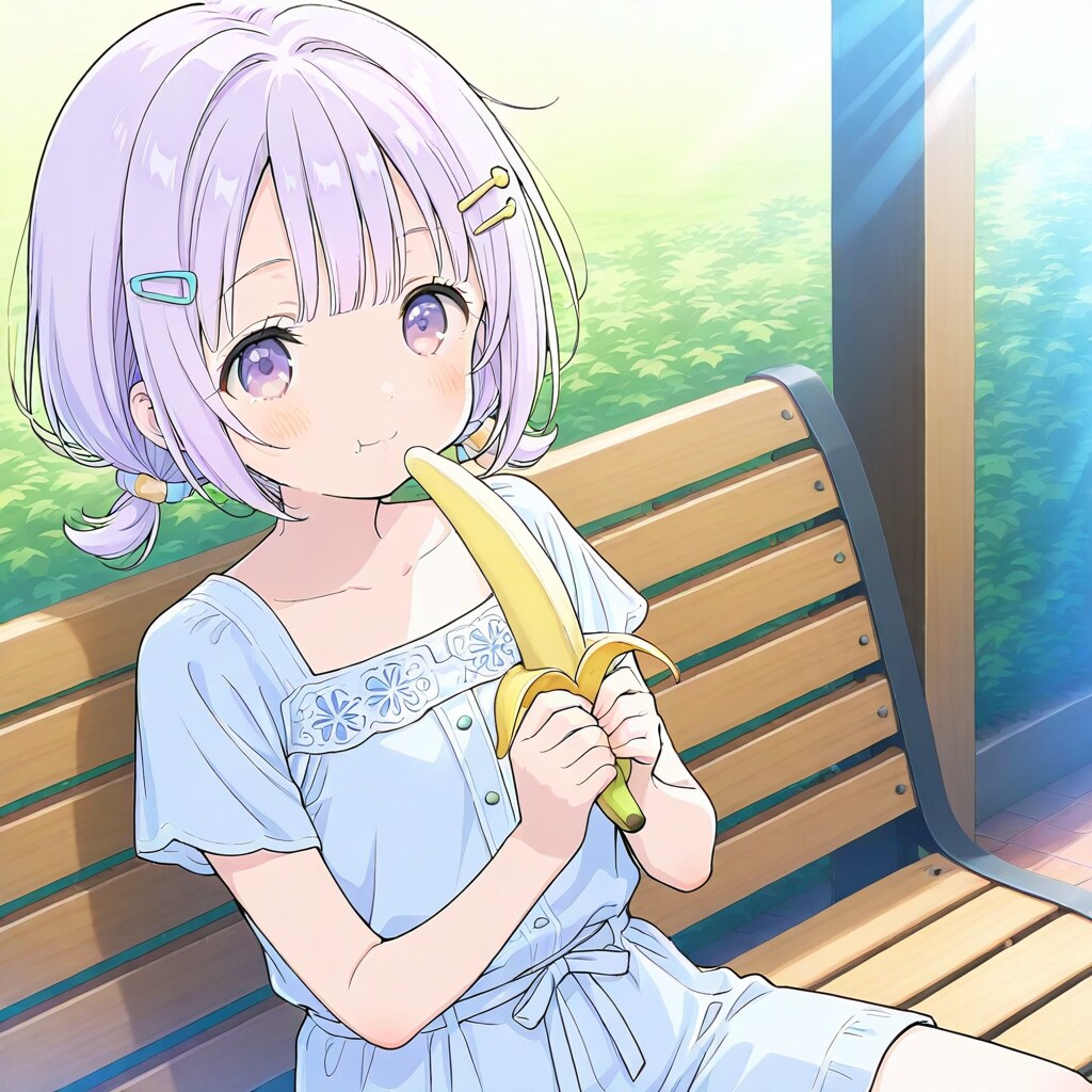 バナナ美味しいよー٩(*´︶`*)۶ | の人気AIイラスト・グラビア