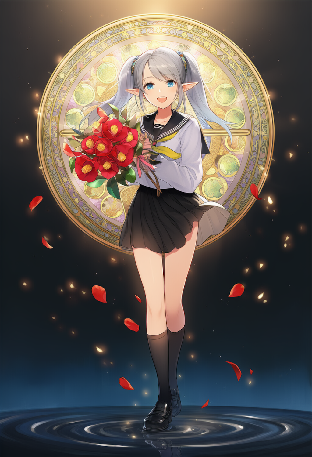 11月の花　山茶花(サザンカ)