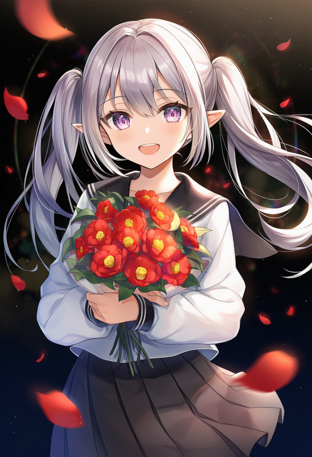 11月の花　山茶花(サザンカ)