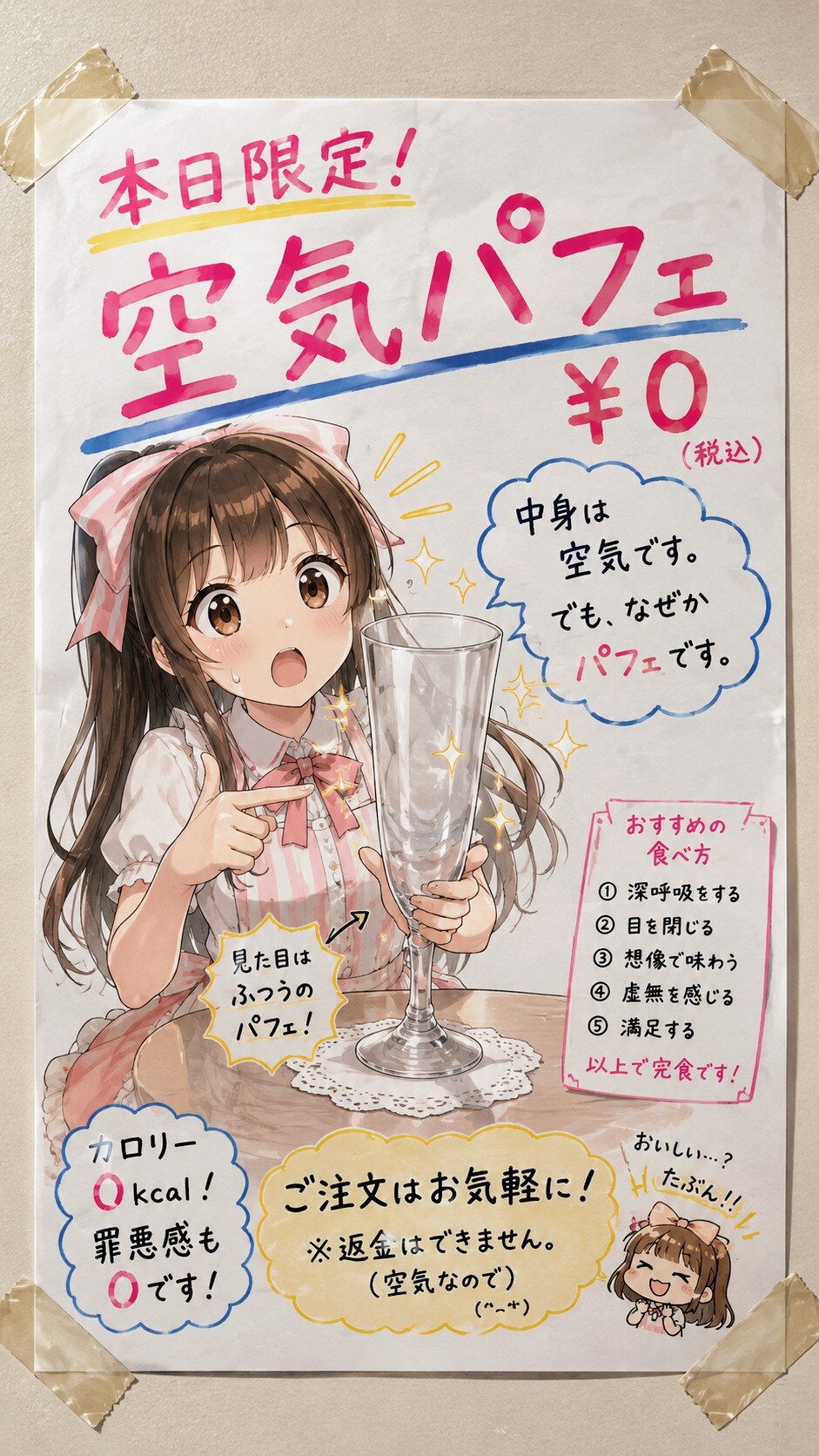 今日の貼り紙60 | の人気AIイラスト・グラビア