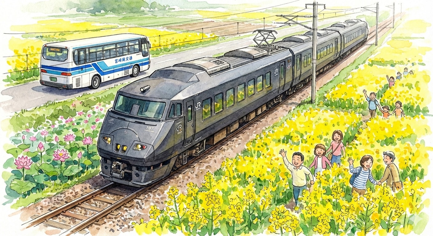 春の日向路（春の宮﨑平野） | の人気AIイラスト・グラビア