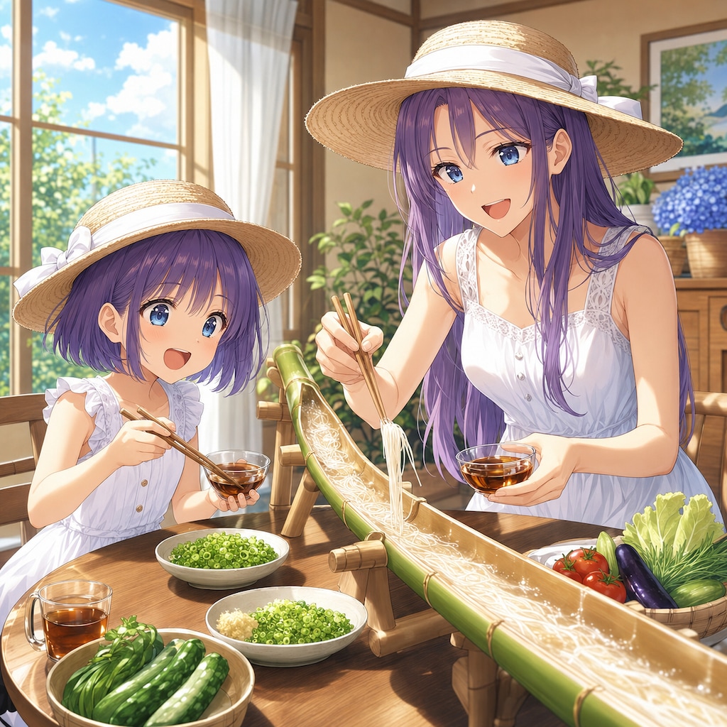 流しそうめん