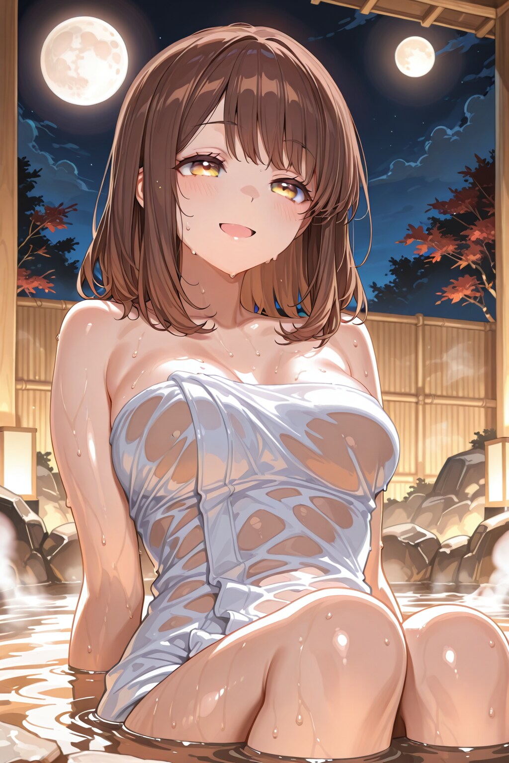 心実と温泉