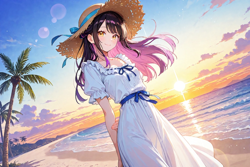 キレイだね、海