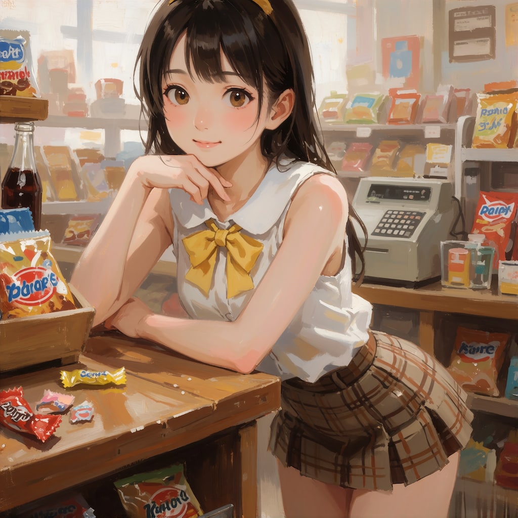 購買でのひととき