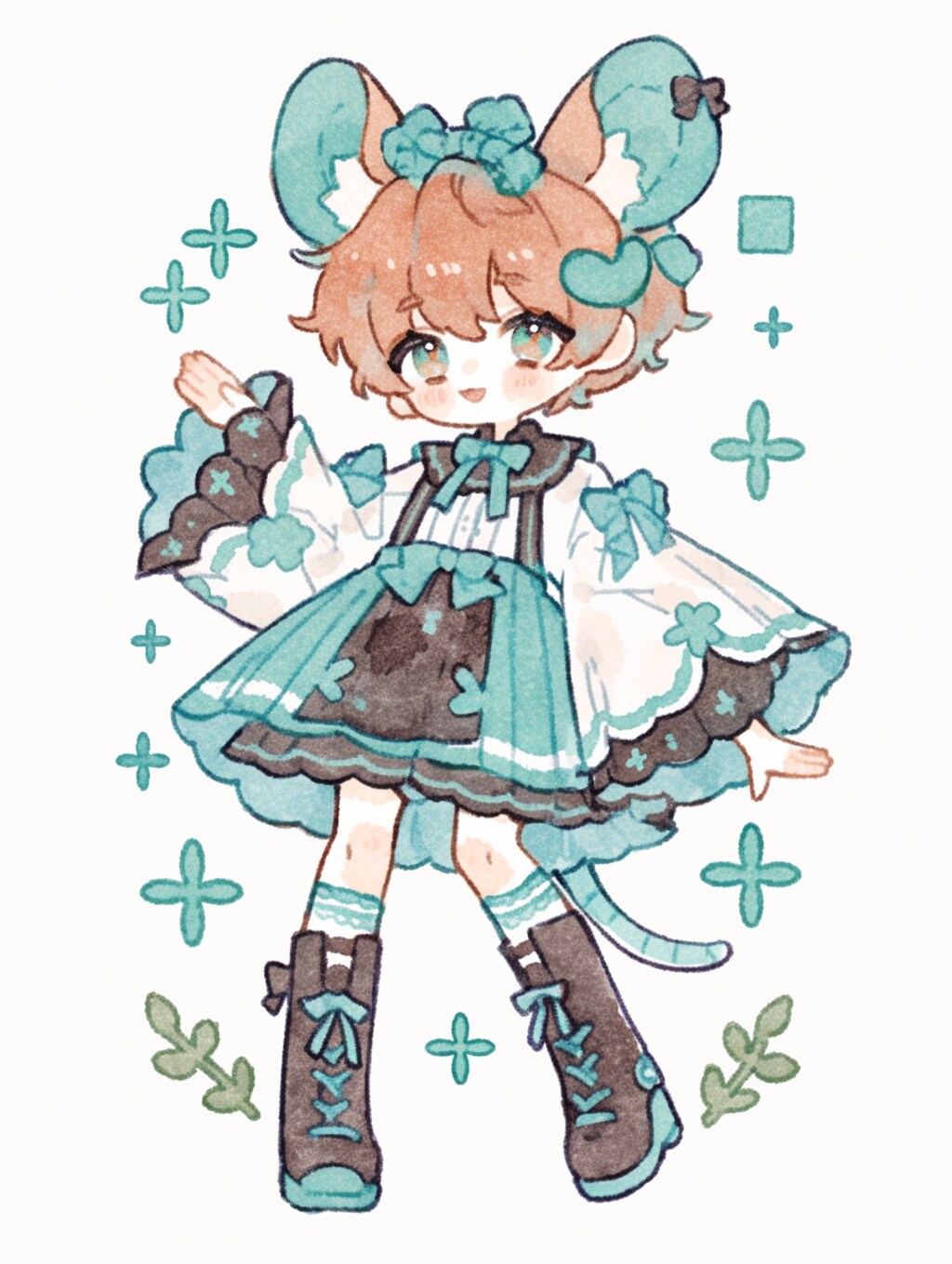 チョコミントねず耳