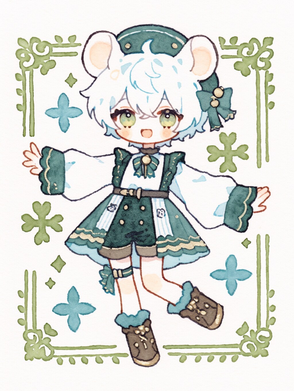 チョコミントねず耳