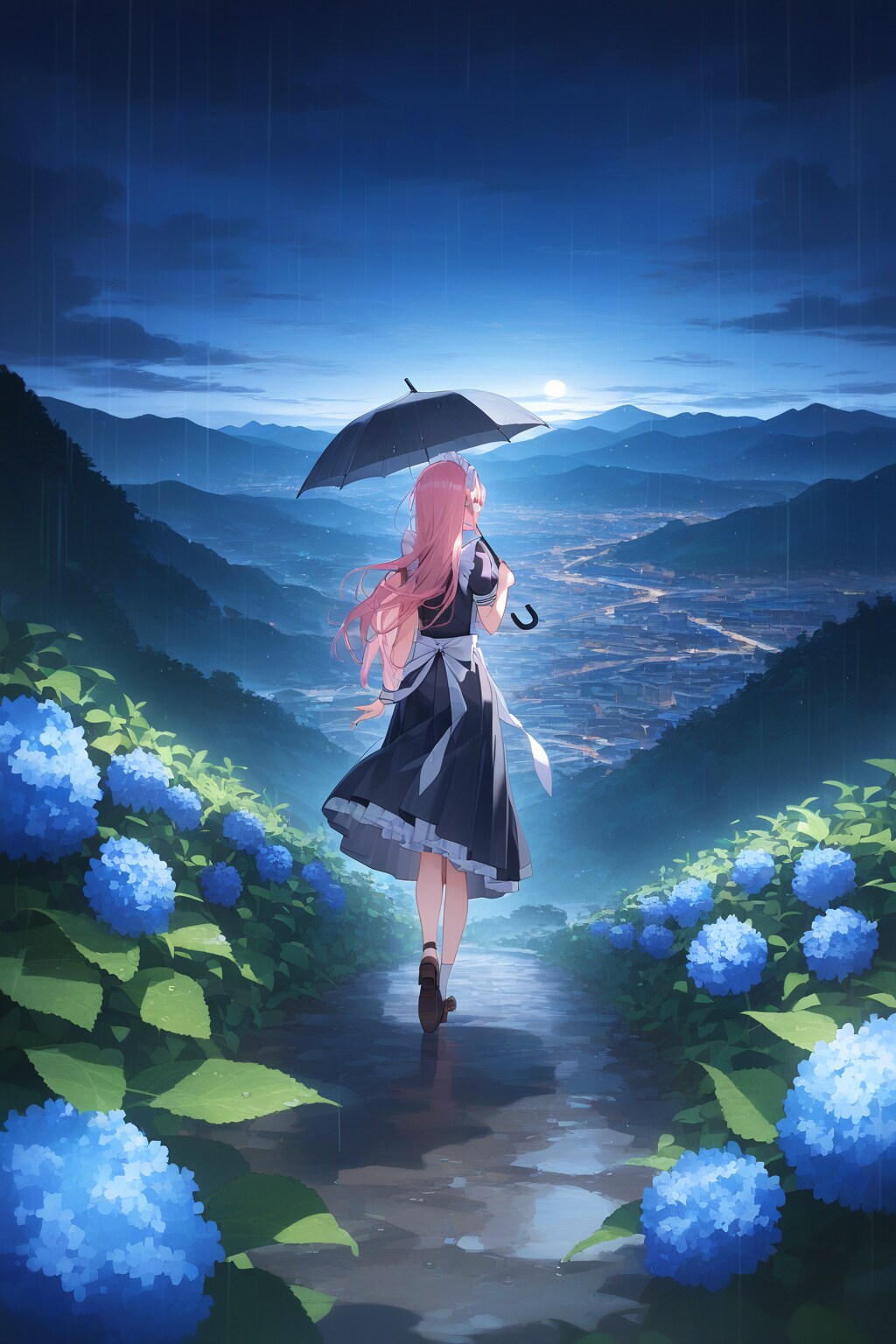 雨の日のお使い帰りなメイドちゃん