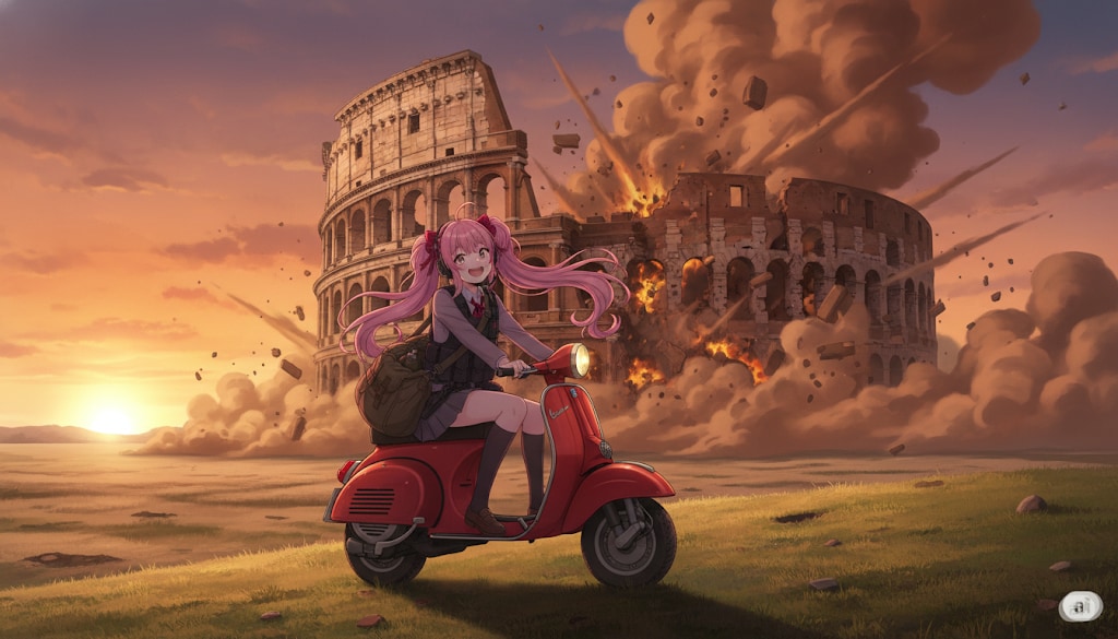 【爆弾娘】パスタがおいしい国の闘技場（栃木県日光市） | の人気AIイラスト・グラビア