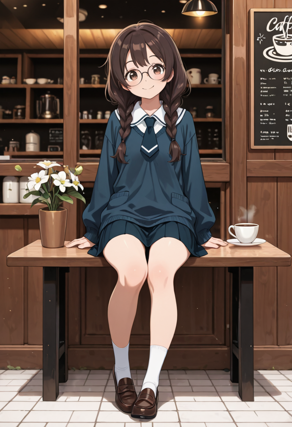カフェでまったり放課後