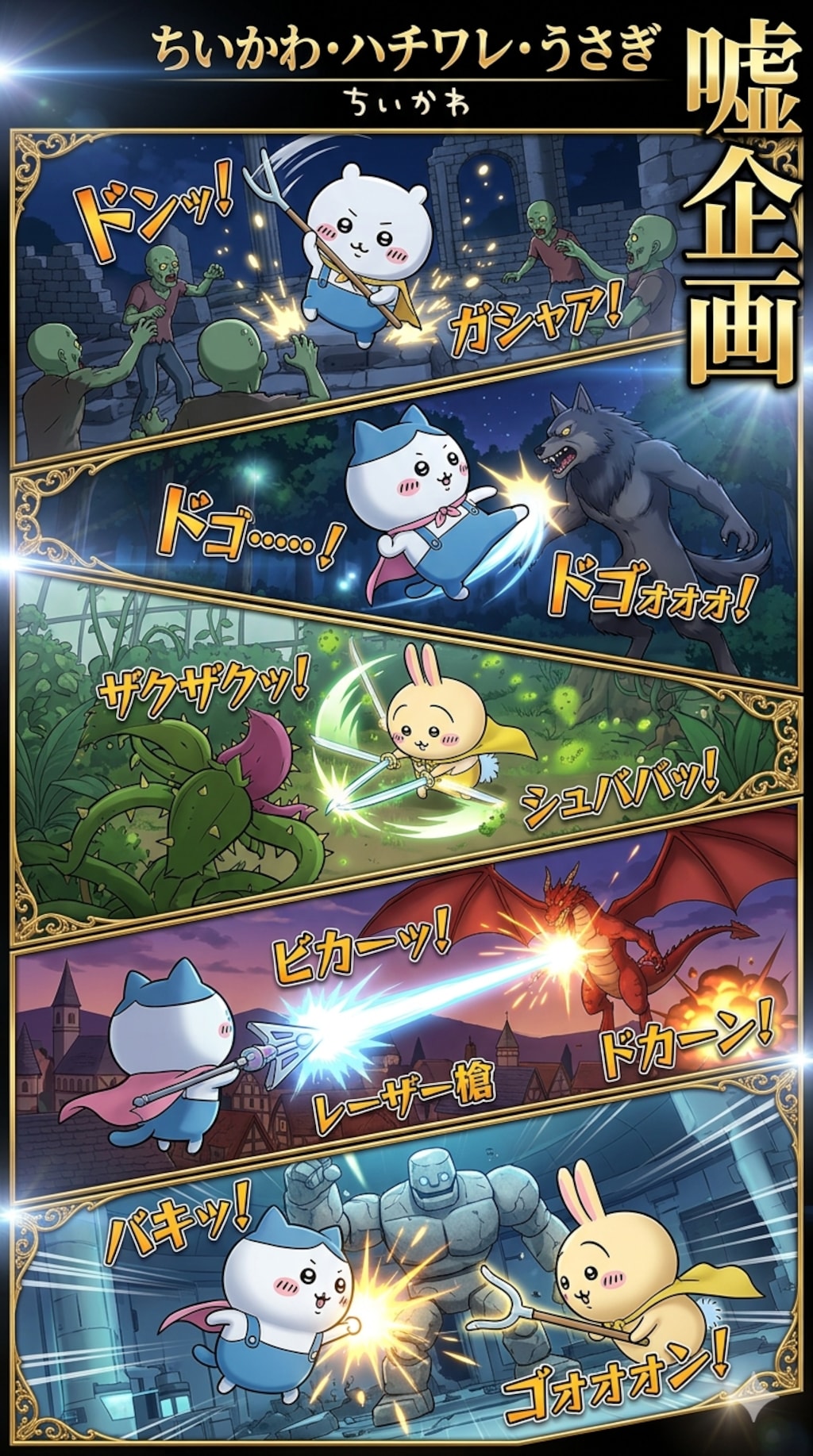 ちいかわ　ハチワレ　うさぎ