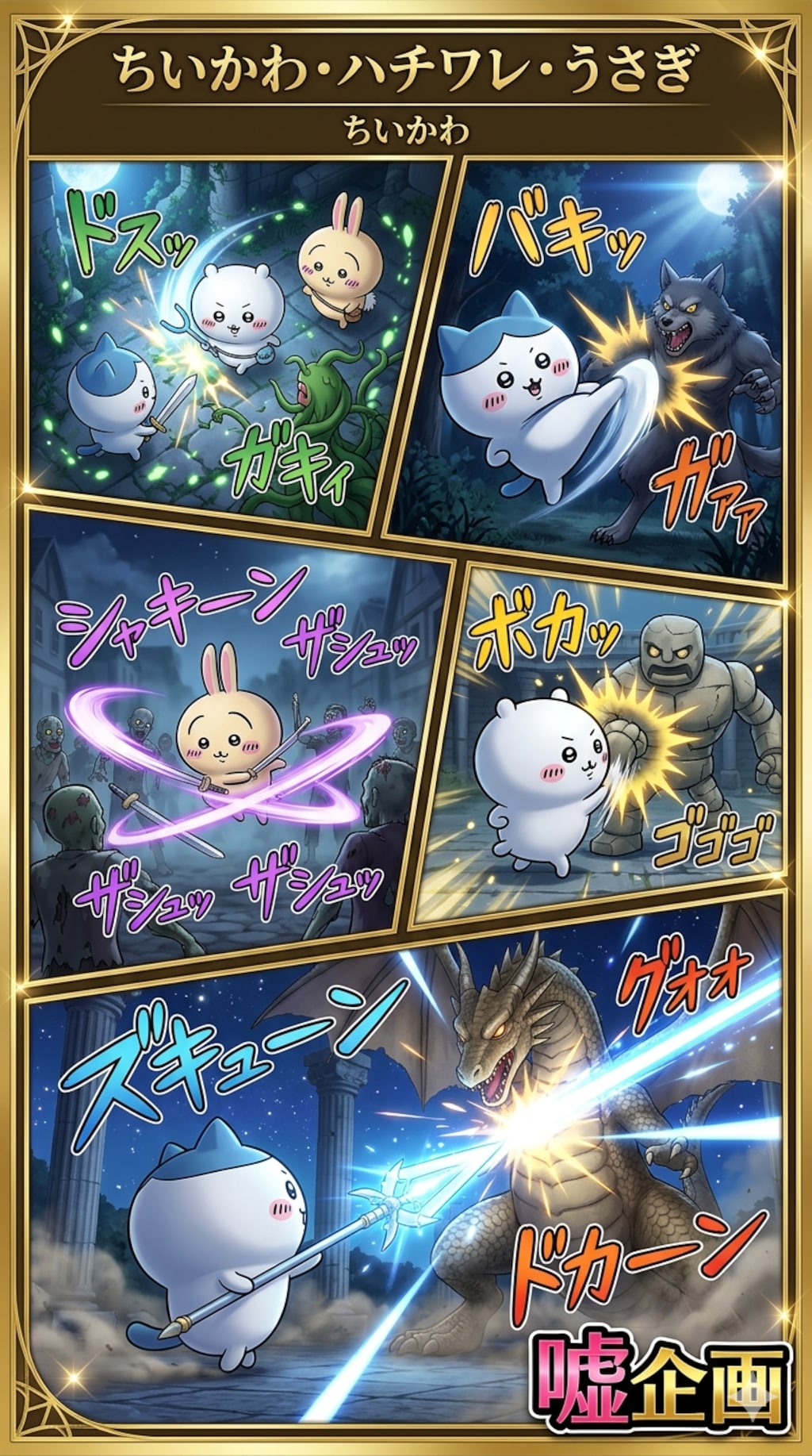 ちいかわ　ハチワレ　うさぎ