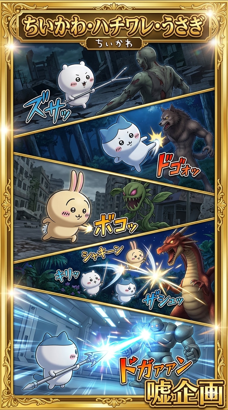ちいかわ　ハチワレ　うさぎ