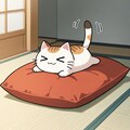 猫のお気に入り座布団 2枚目