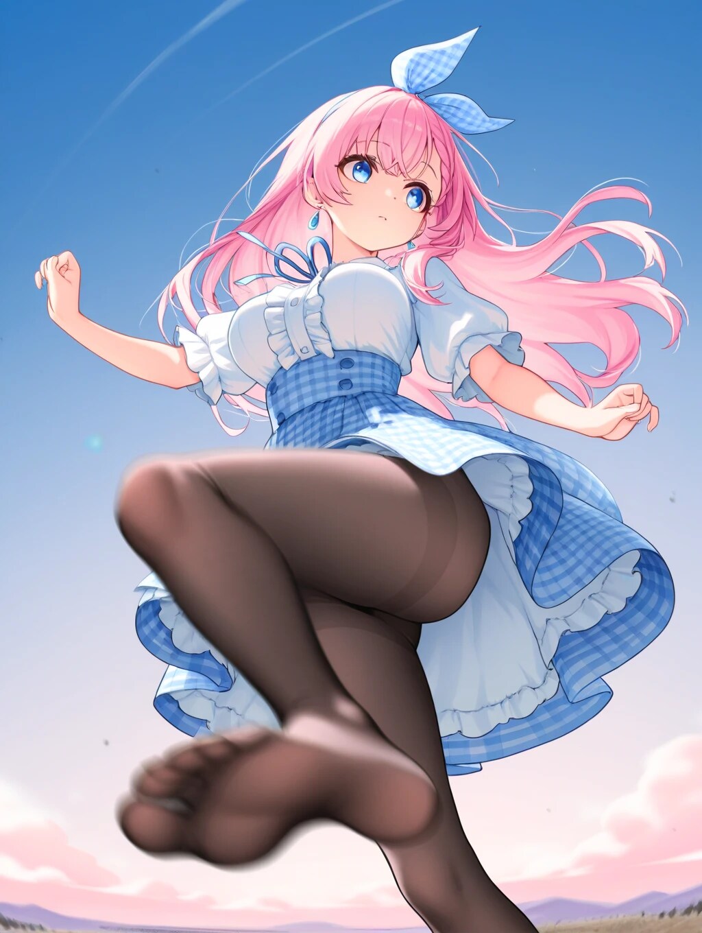 護身術、こまのドロップキーーーーック！！