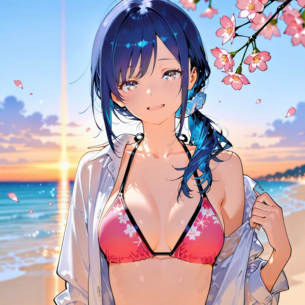 桜水着の七瀬　32