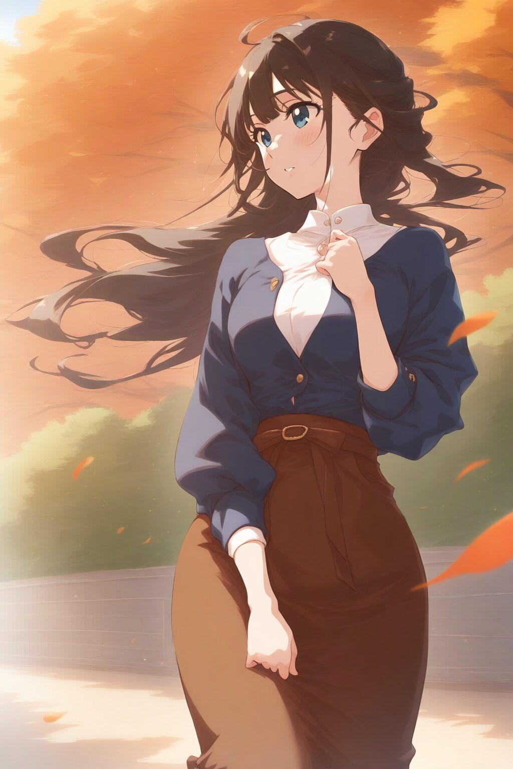 ユーザー企画参加　「ロングスカート」　ー #WAVE Ver.01 ー | の人気AIイラスト・グラビア